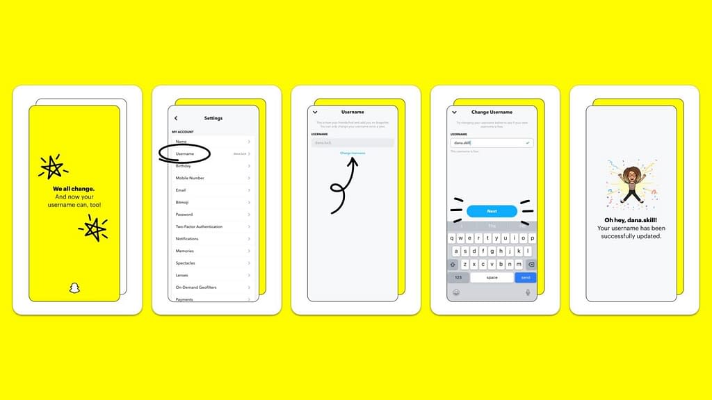 Snapchat Kuruhusu Watumiaji Kubadili Username